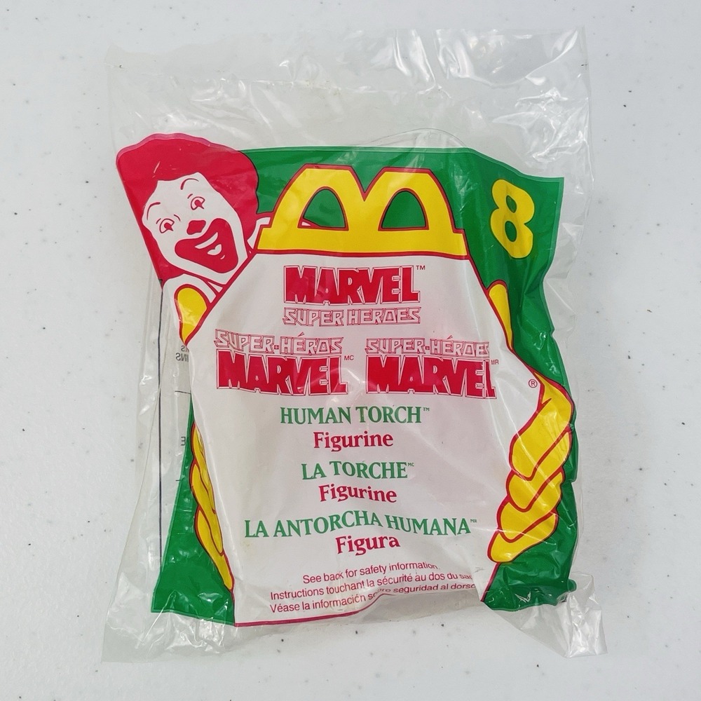 McDonalds Happy Meal Toy 1996 Marvel Super Heroes Human Torch 8 in Series